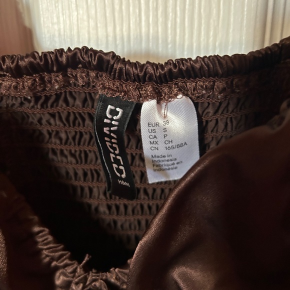 H&M DIVIDED SMALL NWOT SOLD OUT DRESS SIZE S PRETTY STRAPPY BROWN PARTY - Picture 4 of 11